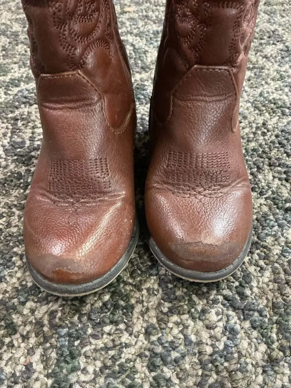 Cat & Jack Toddler Western Cowboy Boots in Brown